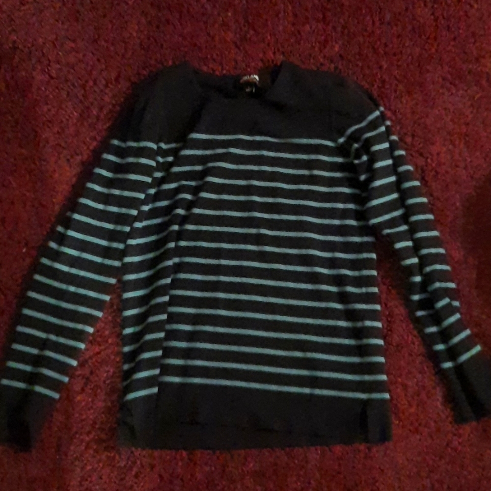 Blue striped sweater